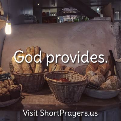God provides prayer