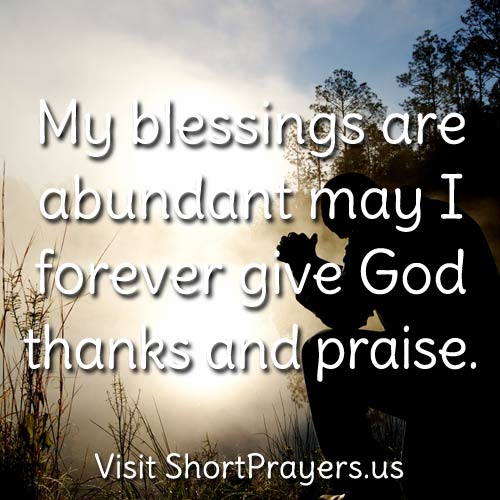 daily prayer of thanks